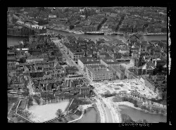 thumbnail: Skråfoto fra 1936 taget 37 meter fra Prinsessegade 17B, 1. tv