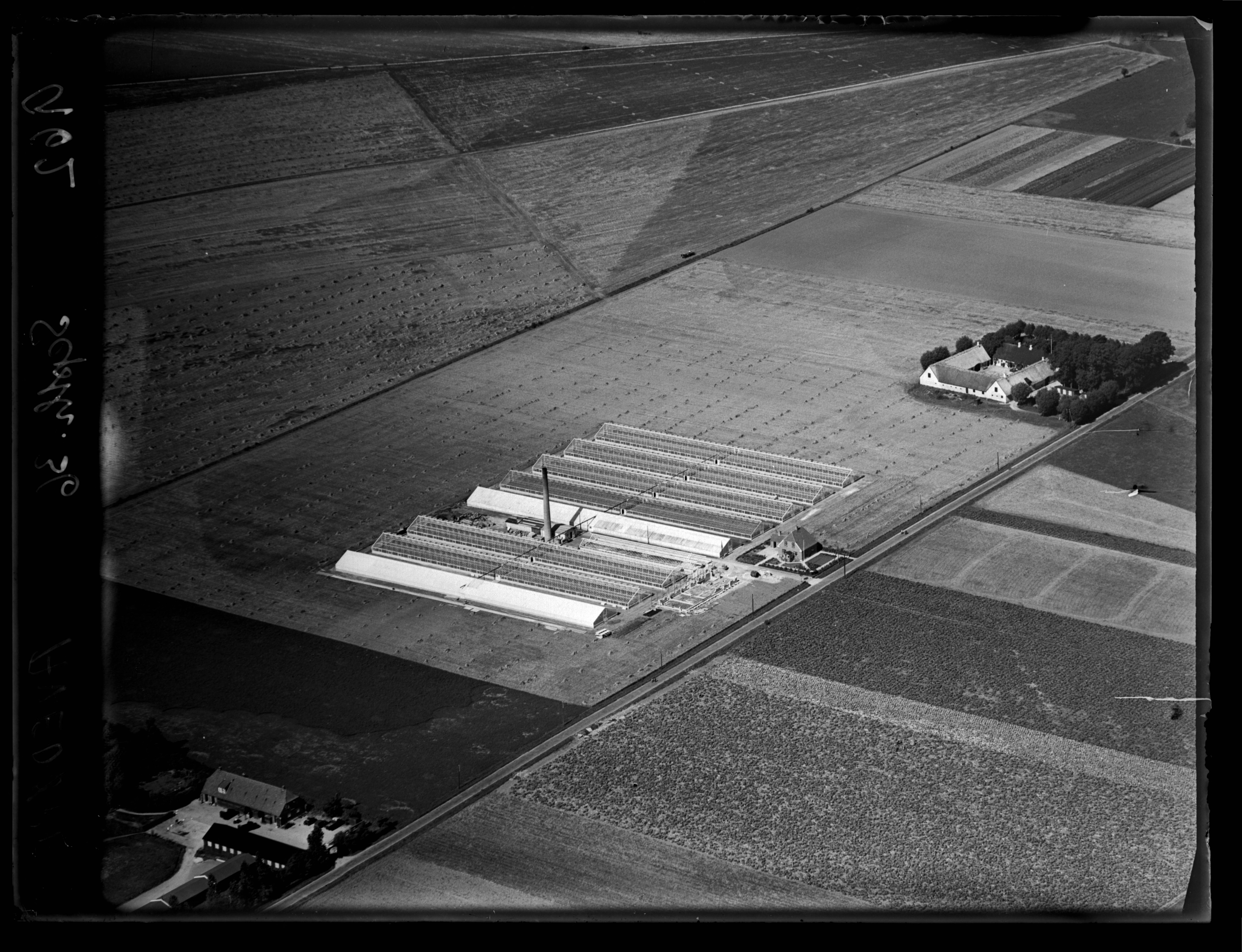 Skråfoto fra 1936 taget 166 meter fra Filmbyen 2H