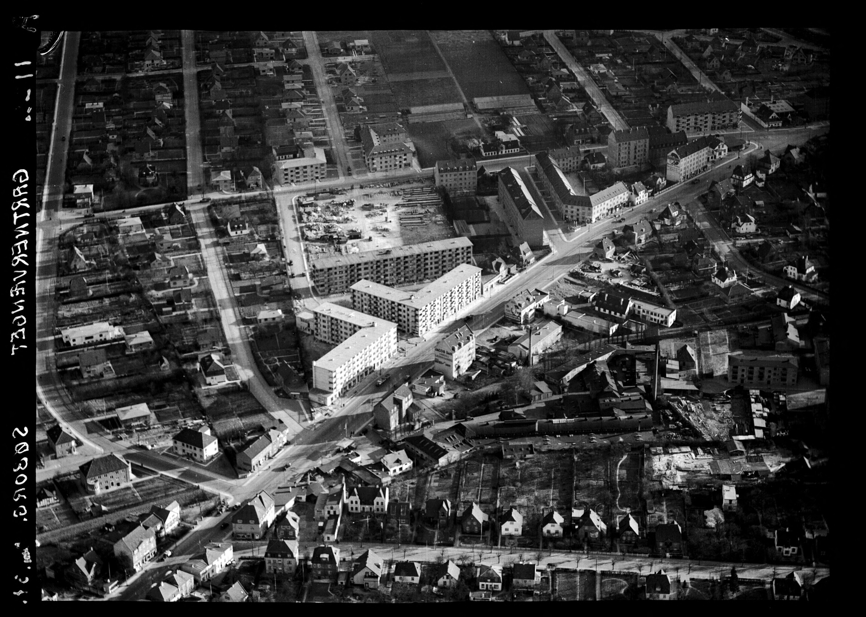 Skråfoto fra 1937 taget 240 meter fra Søborghus Alle 30
