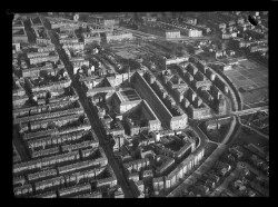thumbnail: Skråfoto fra 1937 taget 88 meter fra Falkoner Alle 56C, 1. tv