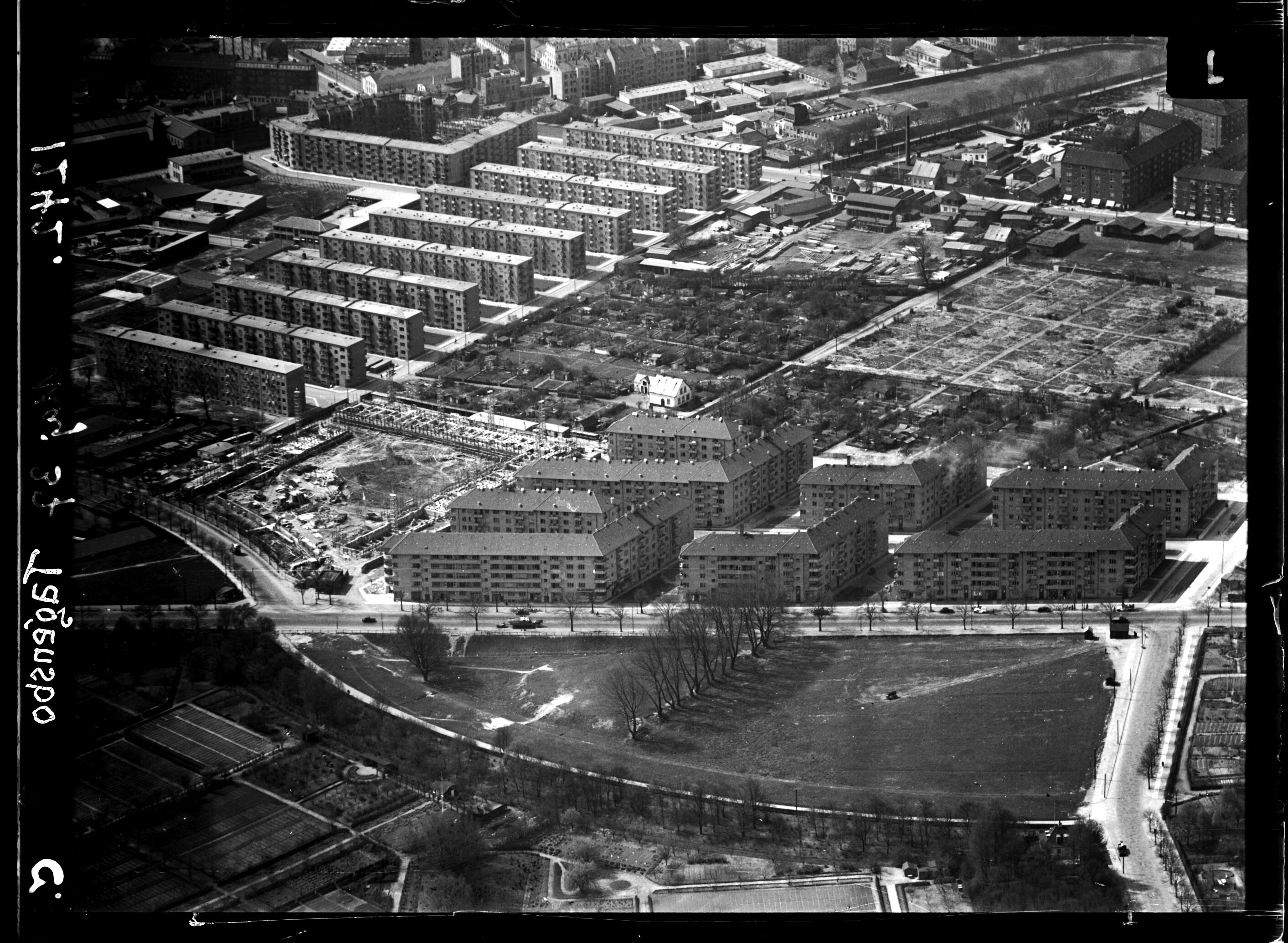 Skråfoto fra 1937 taget 43 meter fra Tagensvej 186M