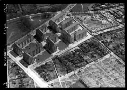 thumbnail: Skråfoto fra 1937 taget 93 meter fra Statholdervej 14, 2. th