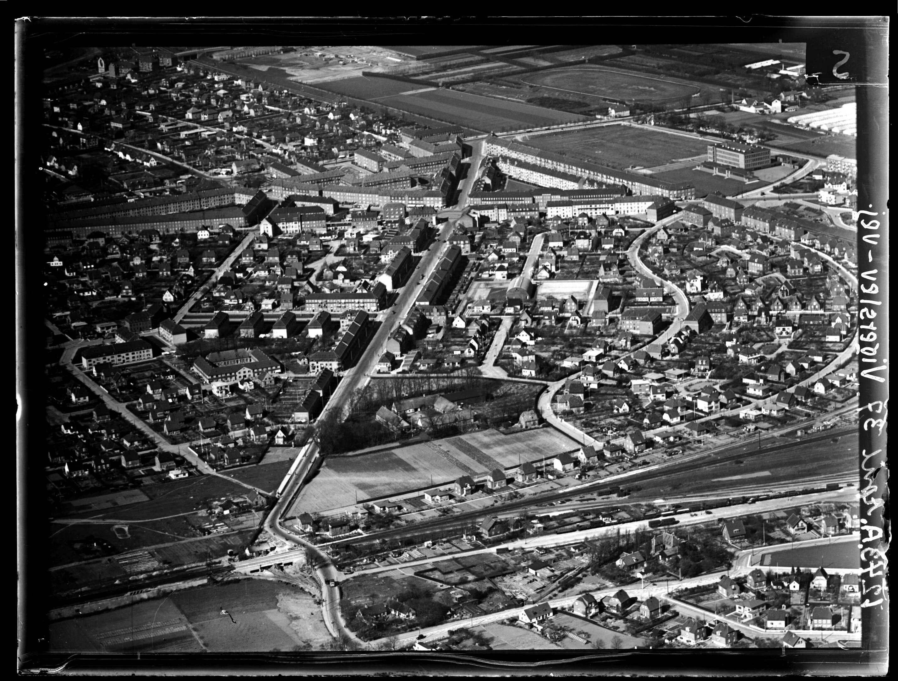 Skråfoto fra 1937 taget 45 meter fra Vigerslevvej 97, st. th