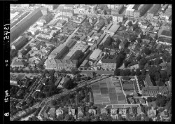 thumbnail: Skråfoto fra 1937 taget 8 meter fra Lindevangs Alle 3A, 1. 