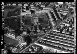 thumbnail: Skråfoto fra 1938 taget 37 meter fra Gunnar Nu Hansens Plads 8