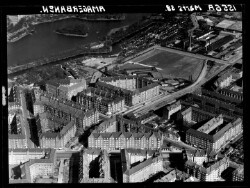 thumbnail: Skråfoto fra 1938 taget 107 meter fra Amagerbrogade 12, 1. th