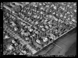 thumbnail: Skråfoto fra 1938 taget 146 meter fra Hambros Alle 21, 3. 