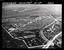 thumbnail: Skråfoto fra 1946 taget 140 meter fra Kløvermarksvej 87