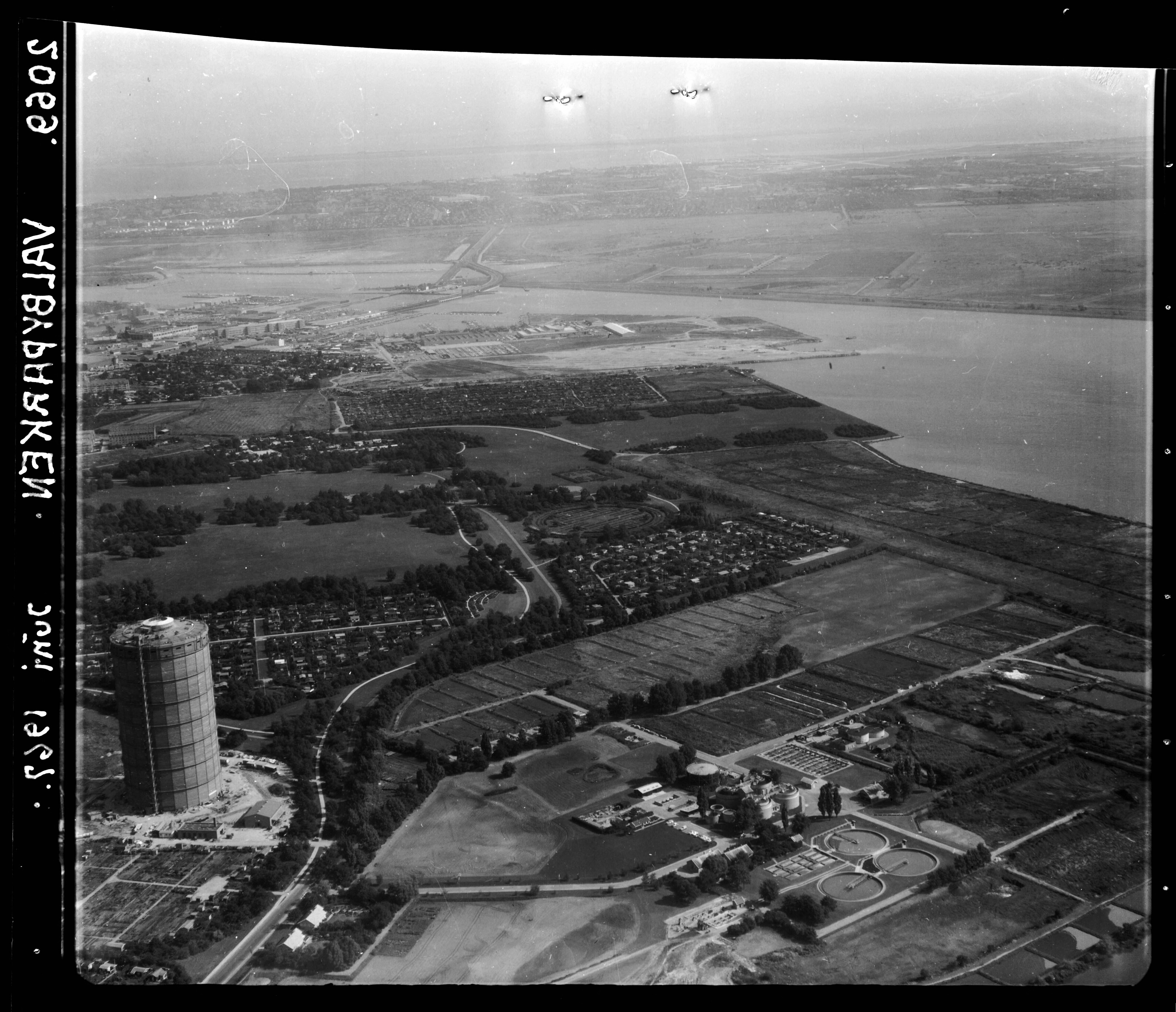 Skråfoto fra 1967 taget 70 meter fra Hf. Bergmannshave 40
