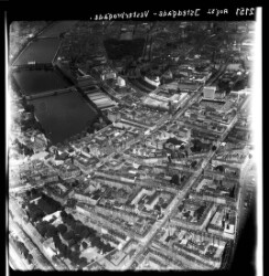 thumbnail: Skråfoto fra 1952 taget 97 meter fra Vesterbrogade 55A, st. 
