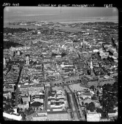 thumbnail: Skråfoto fra 1953 taget 135 meter fra Frederiksberggade 23, st. 