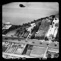 thumbnail: Skråfoto fra 1953 taget 342 meter fra Skovlunde Byvej 53, kl. 