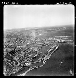 thumbnail: Skråfoto fra 1955 taget 41 meter fra Langelinie Allé 35, 2. 