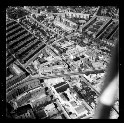 thumbnail: Skråfoto fra 1965 taget 57 meter fra Smedetoften 11, 2. tv