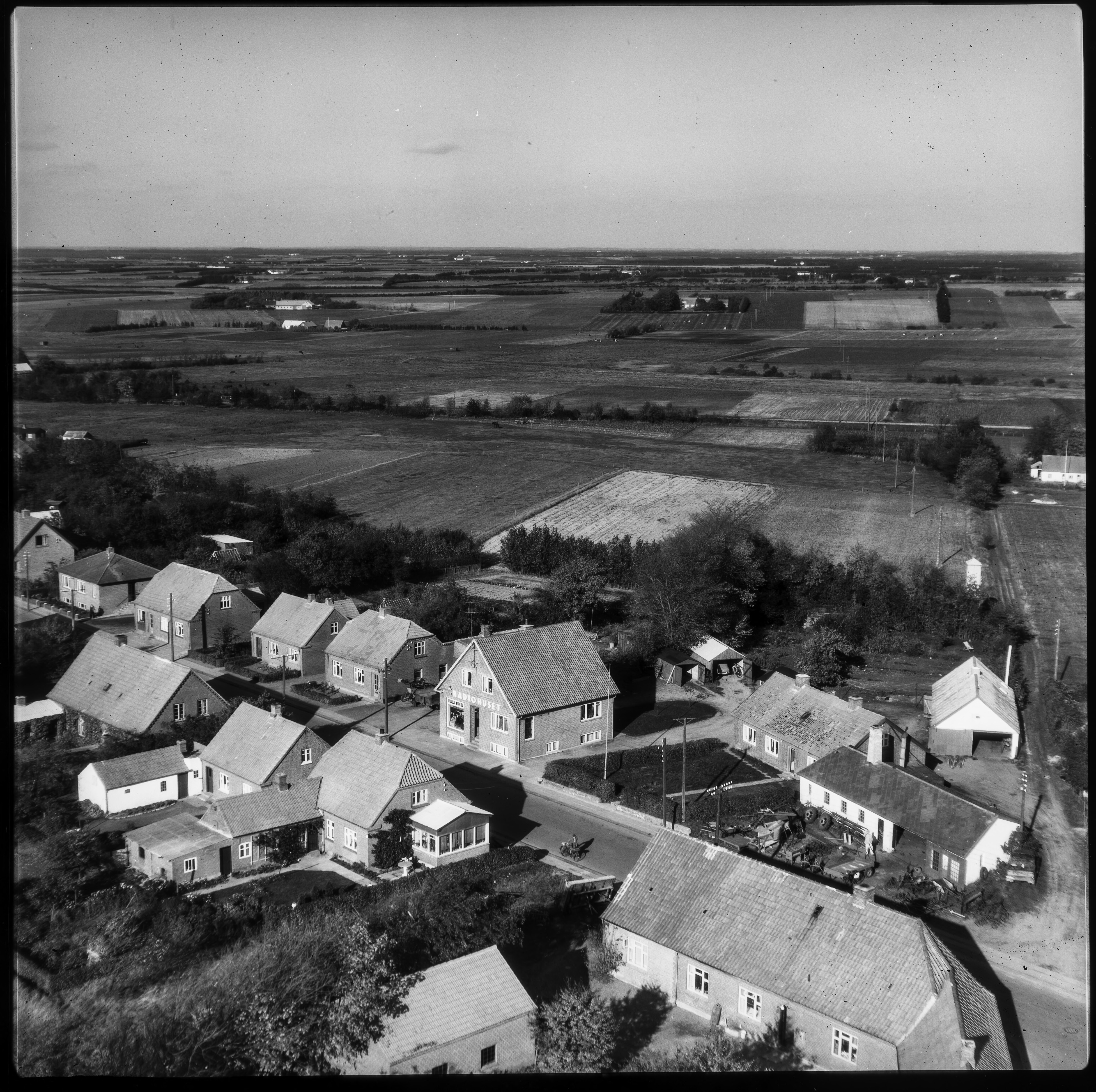 Skråfoto fra 1958 taget 80 meter fra Bredgade 56