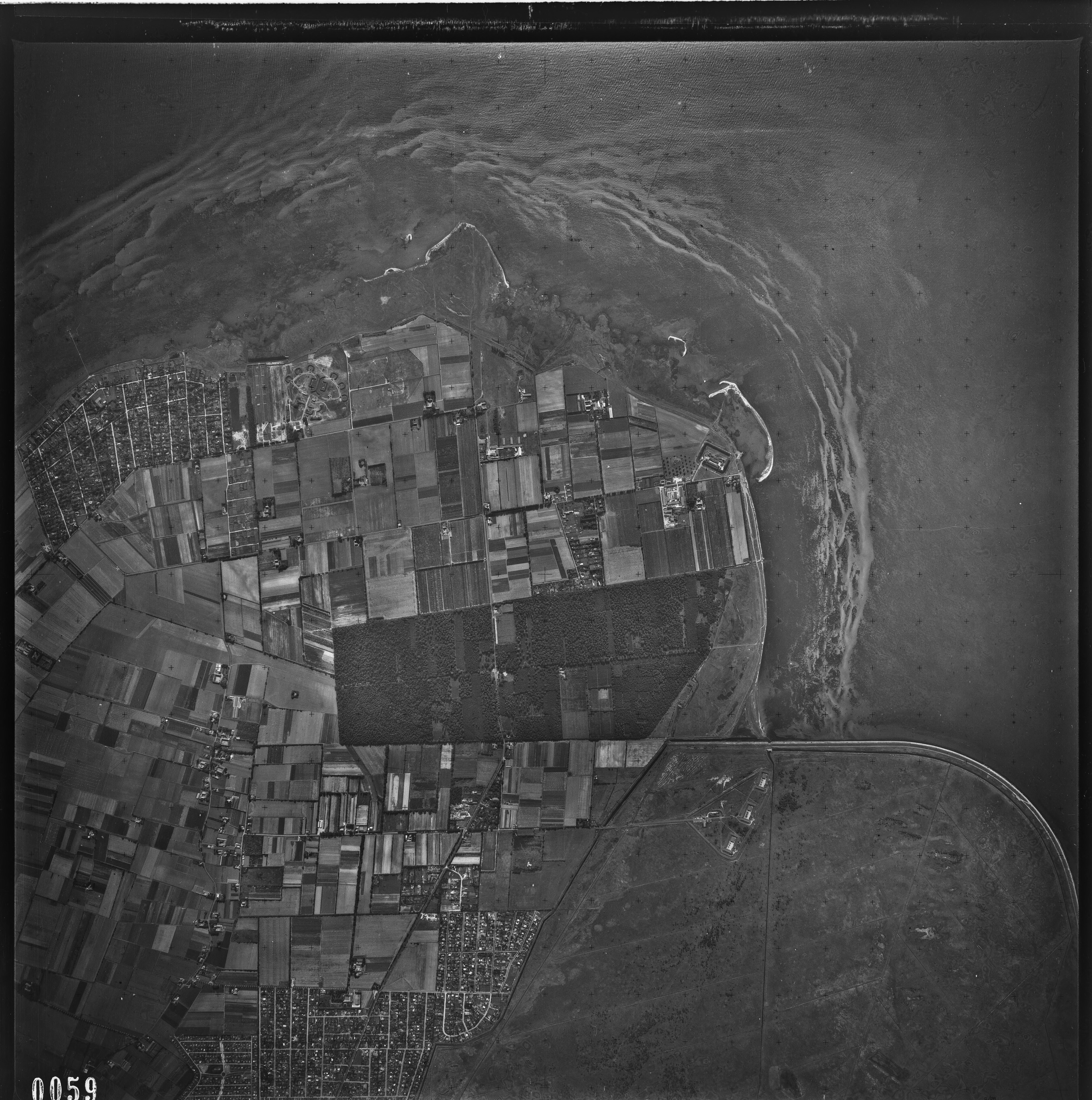 Lodfoto fra 1968 taget 63 meter fra Rosenlund Sidevej 5A