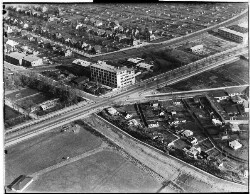 thumbnail: Skråfoto fra 1950-1954 taget 14 meter fra Ellebjergvej 52