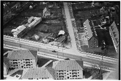 thumbnail: Skråfoto fra 1950-1954 taget 40 meter fra Dansborg Alle 1G