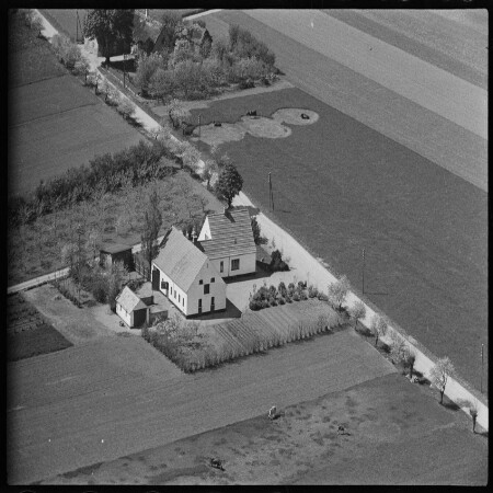 Skråfoto fra 1950 taget 8 meter fra Rolighedsvej 29