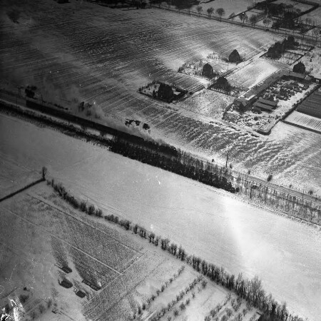 Skråfoto fra 1932-1950 taget 72 meter fra Banemarksvej 2A