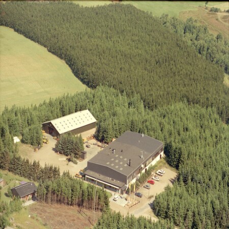 Skråfoto fra 1989 taget 124 meter fra Kærvej 63