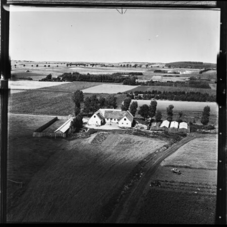 Skråfoto fra 1956 taget 201 meter fra Rosengårdsvej 18