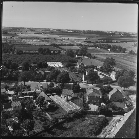 Skråfoto fra 1956 taget 65 meter fra Røjlehaven 17