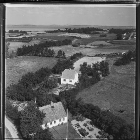 Skråfoto fra 1958 taget 40 meter fra Barakvejen 35