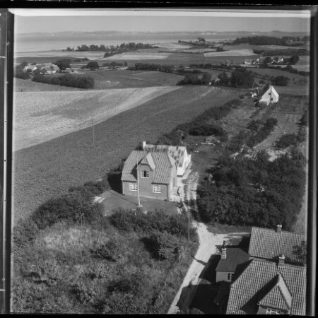 Skråfoto fra 1958 taget 90 meter fra Kulmilevej 7