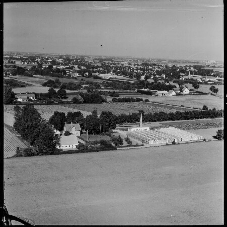 Skråfoto fra 1961 taget 310 meter fra Egekrattet 3