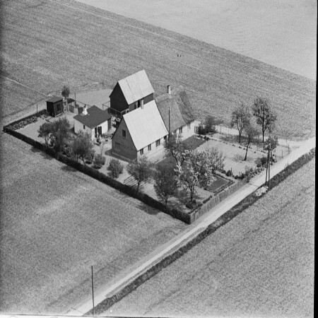 Skråfoto fra 1950 taget 1 meter fra Hestehavevej 5